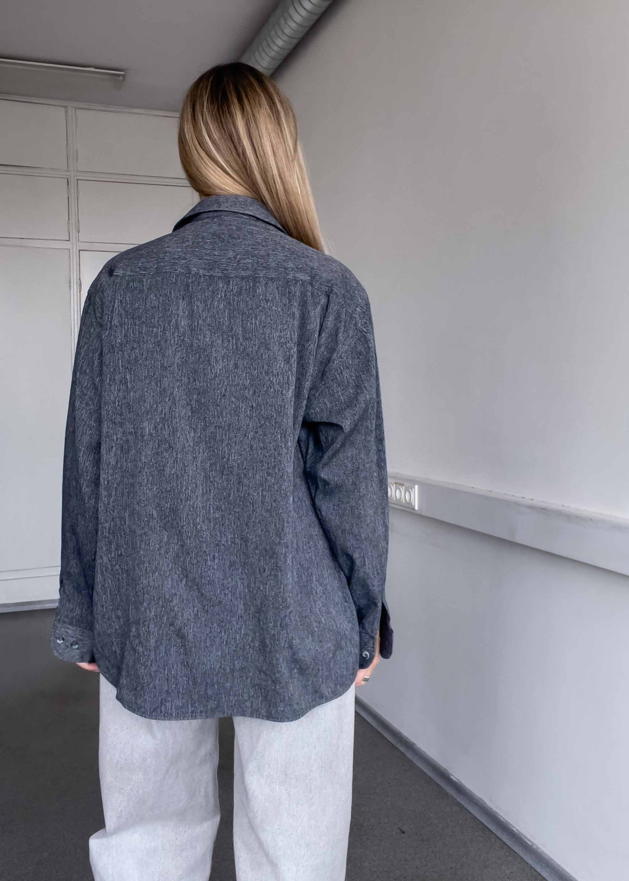 Vintage Grey Oversized Shirt