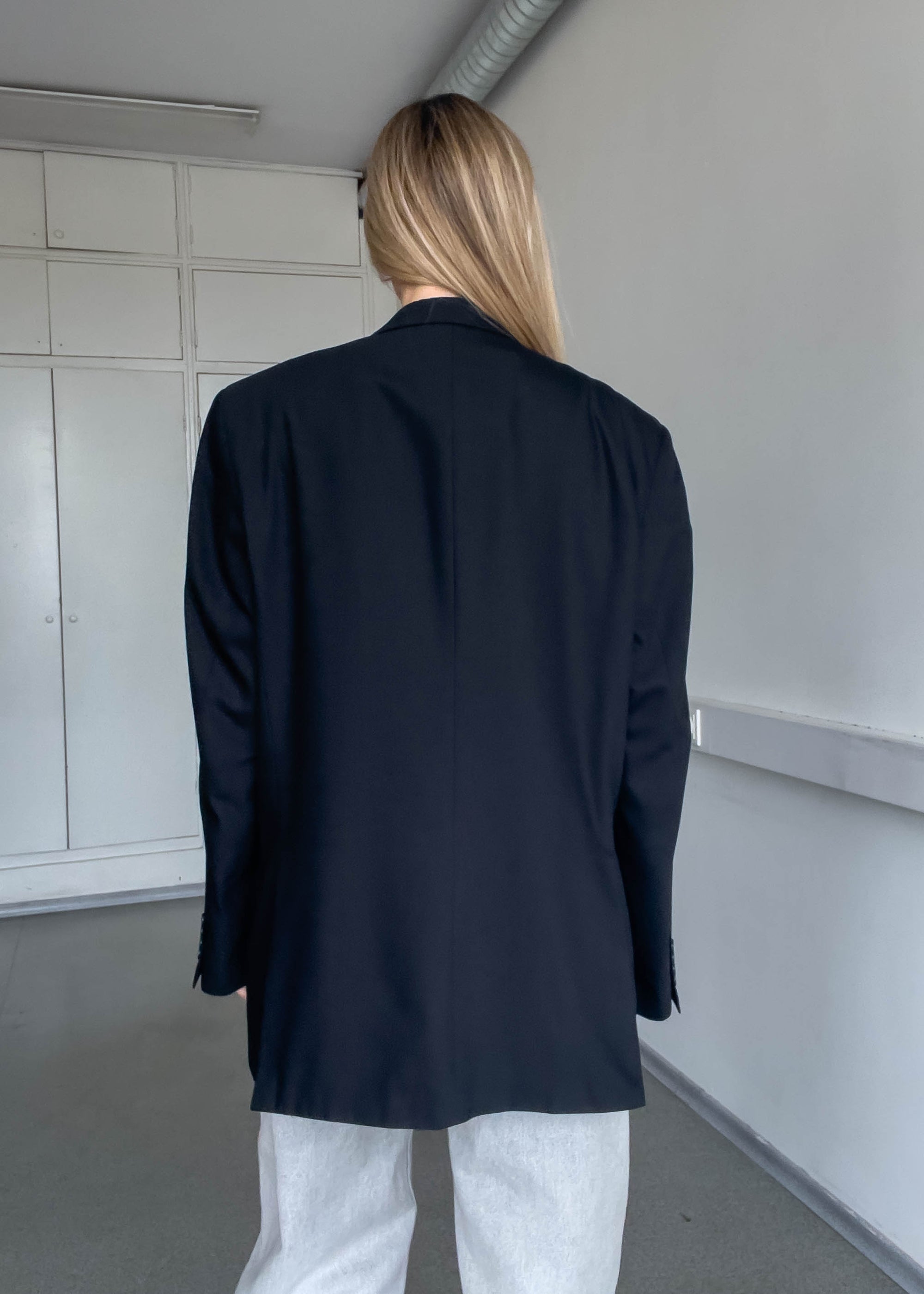 Vintage Black Oversized Blazer