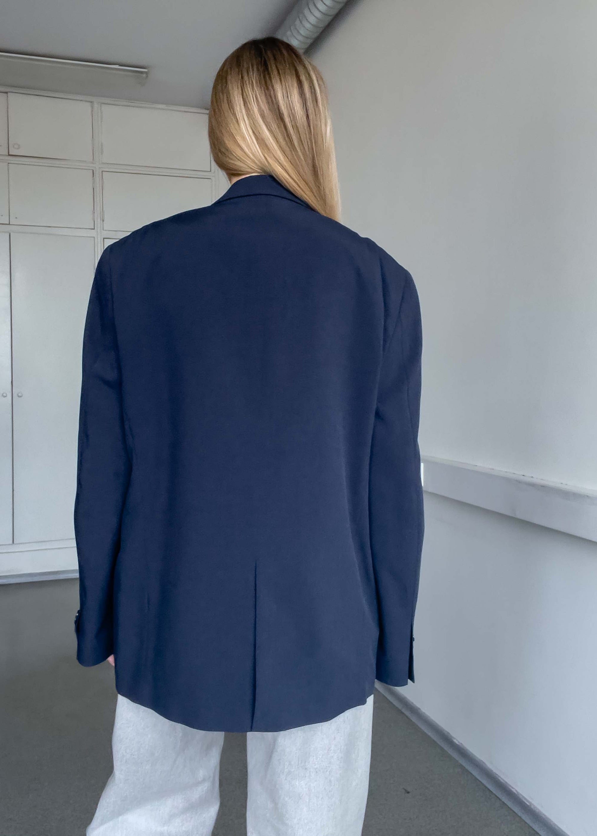 Vintage Blue Oversized Blazer