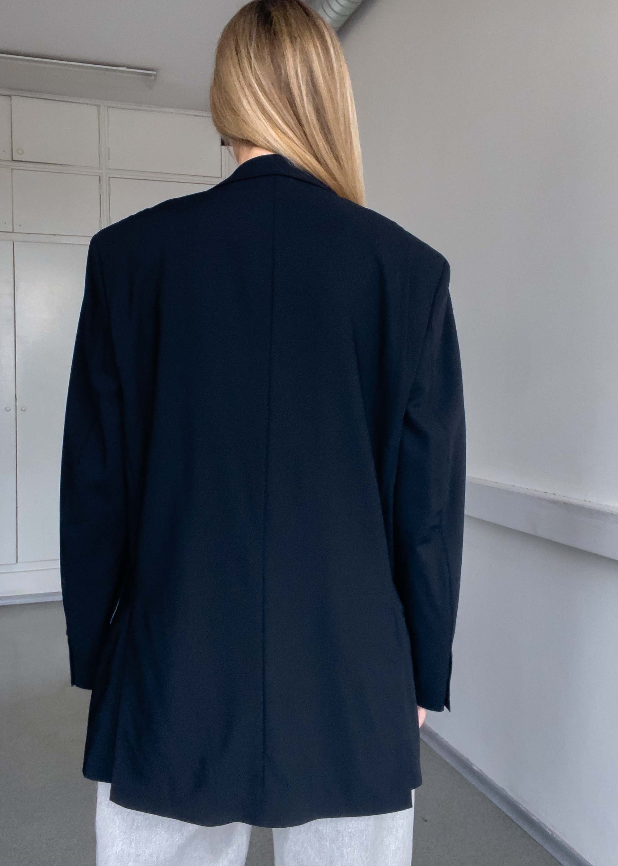 Vintage Black Oversized Blazer