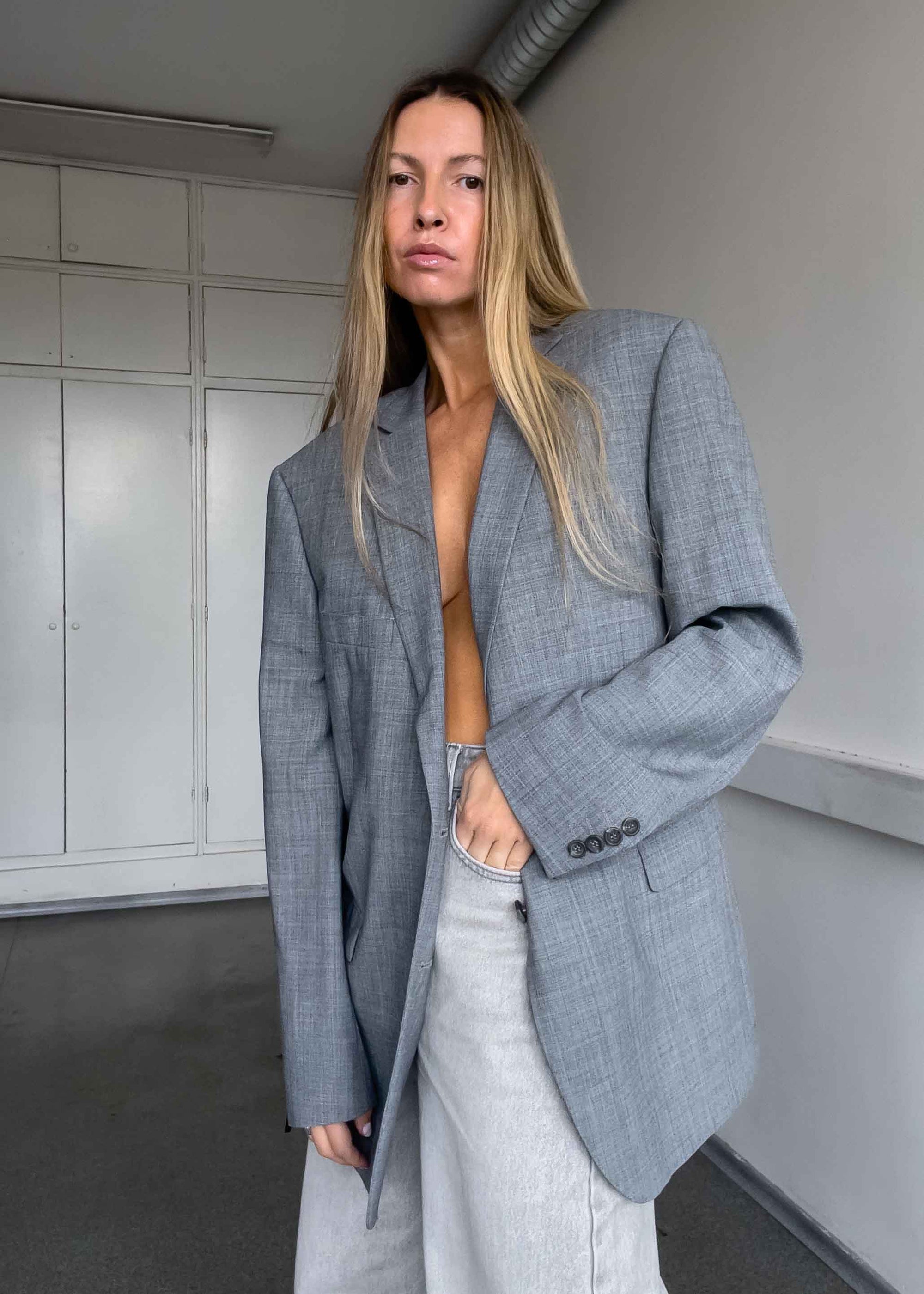 Vintage Light Oversized Blazer