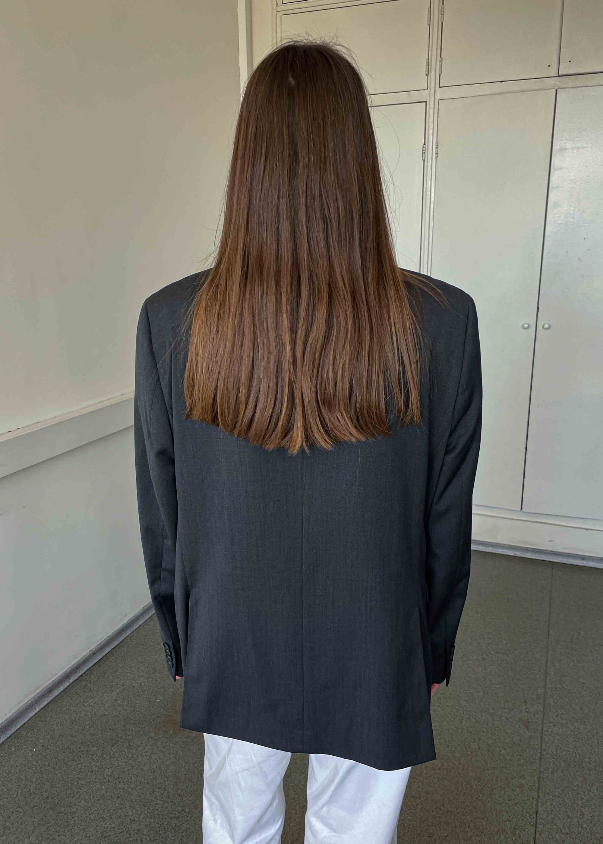 Vintage Grey Oversized Blazer
