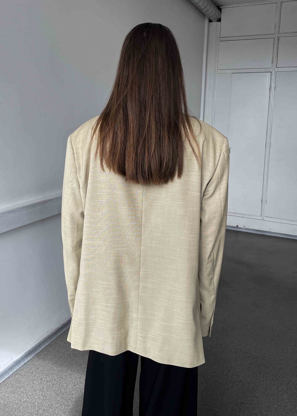Vintage Butter Yellow Oversized Blazer