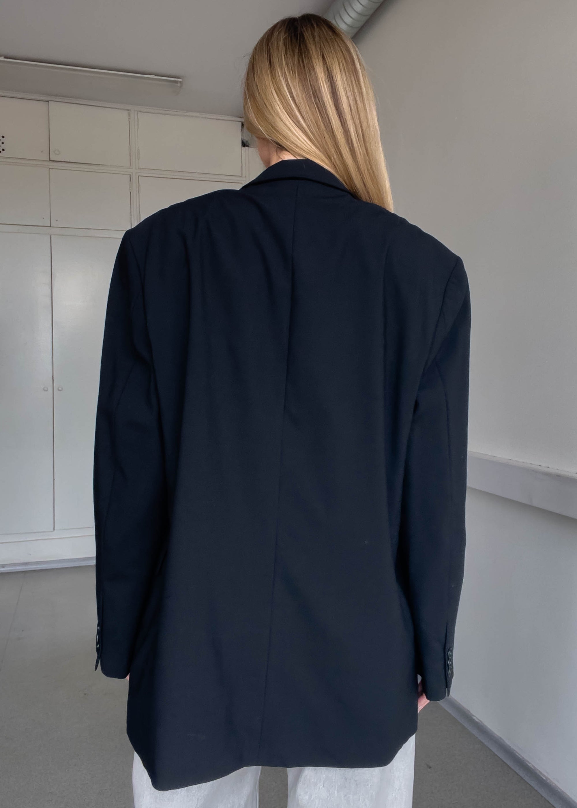 Vintage Black Oversized Blazer