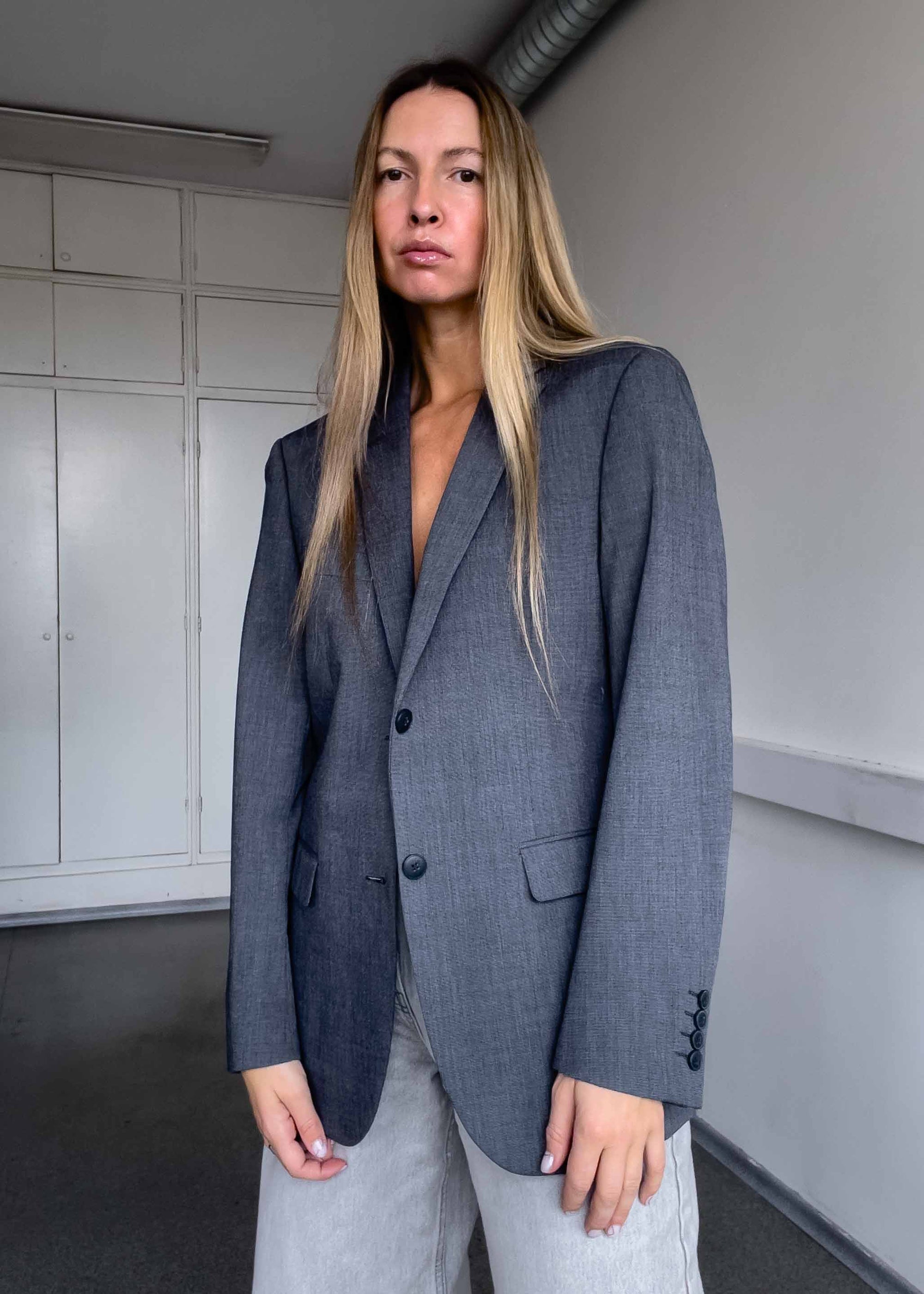 Vintage Grey Smaller Fit Blazer