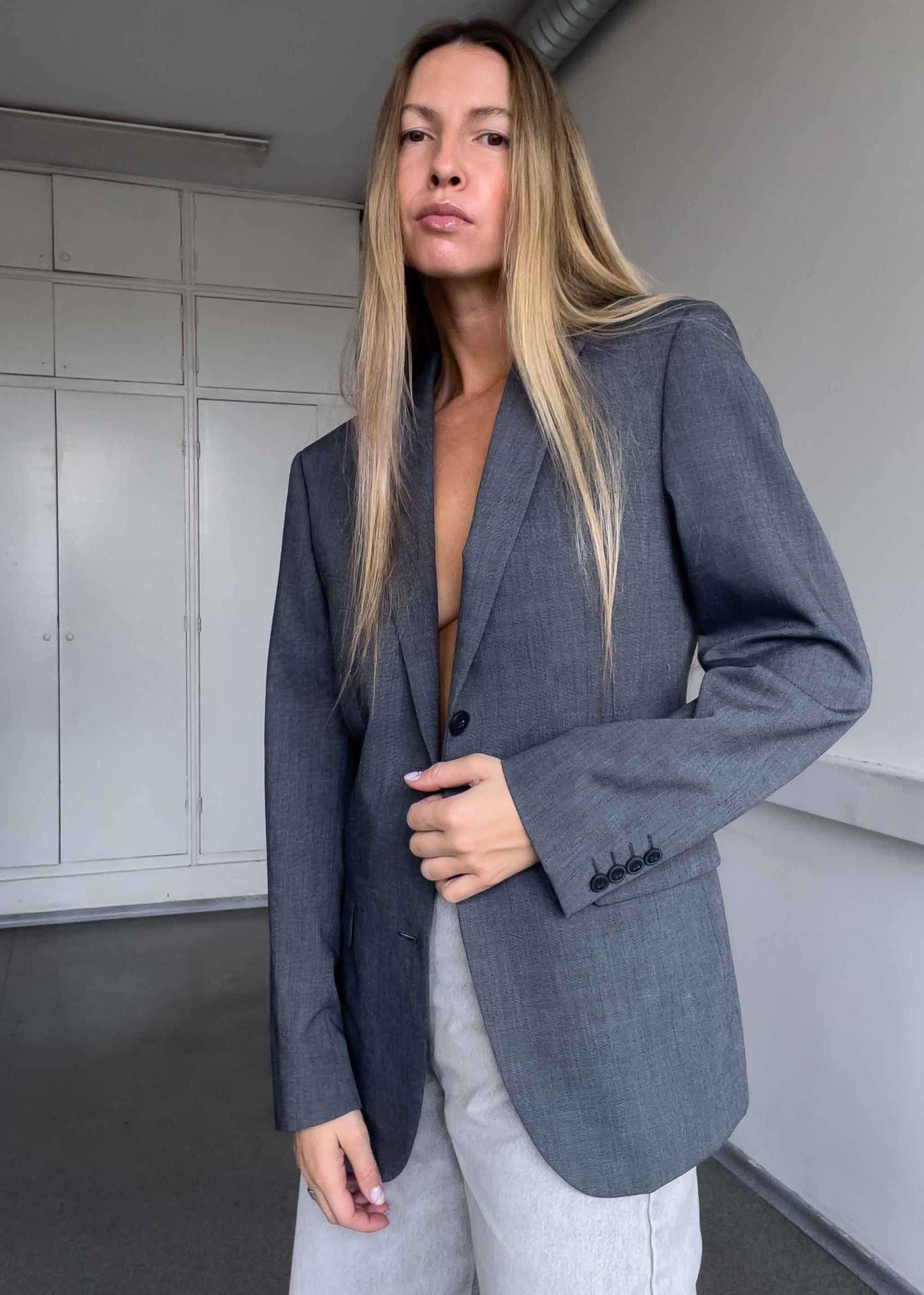 Vintage Grey Smaller Fit Blazer