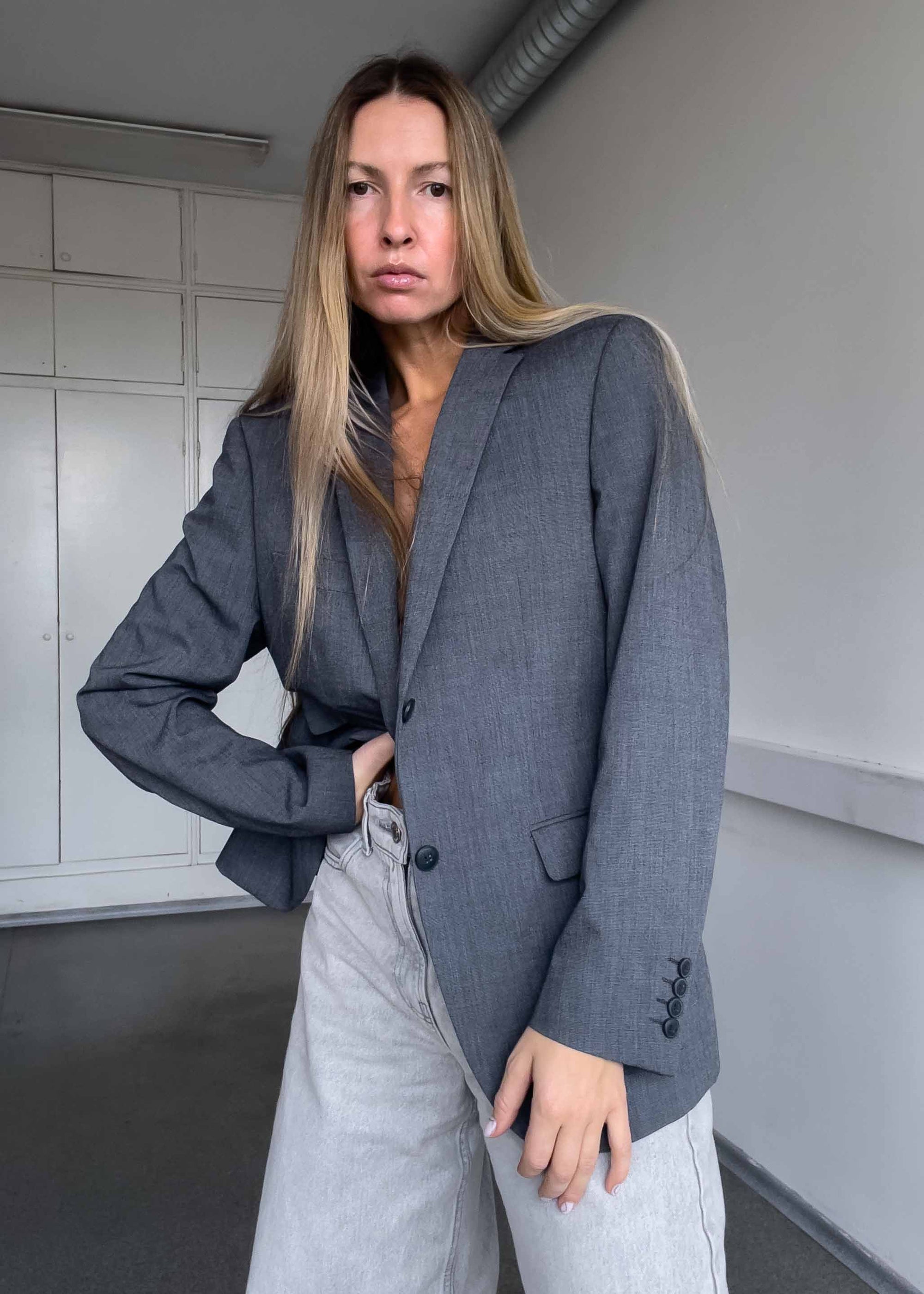 Vintage Grey Smaller Fit Blazer