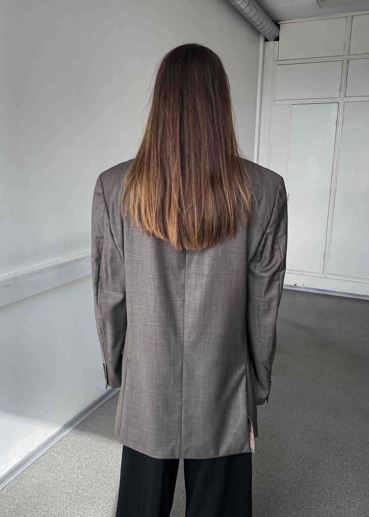 Vintage  Brown Oversized 100% WOOL Blazer by CALVIN KLEIN