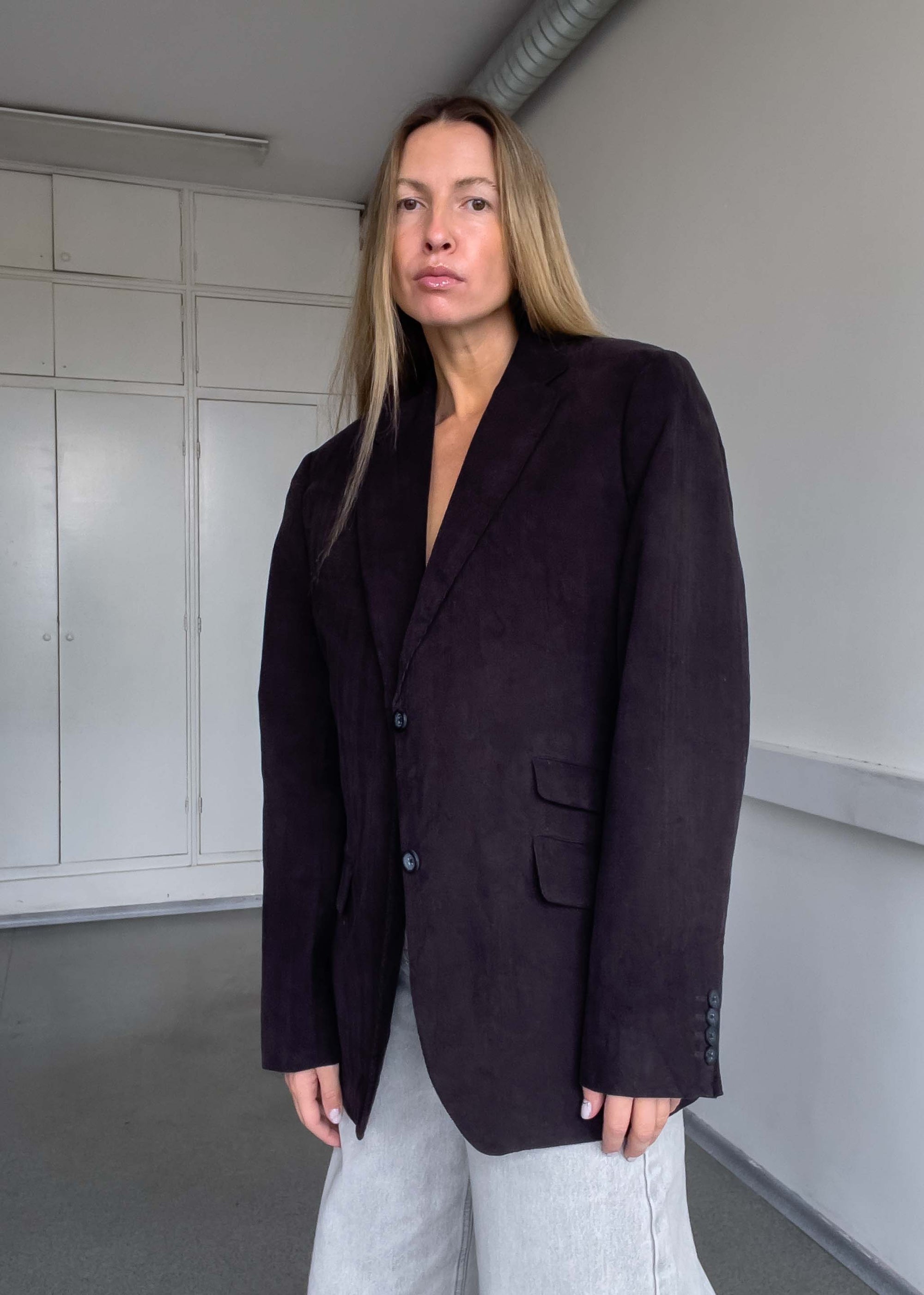 Vintage Brown Corduroy Oversized Blazer