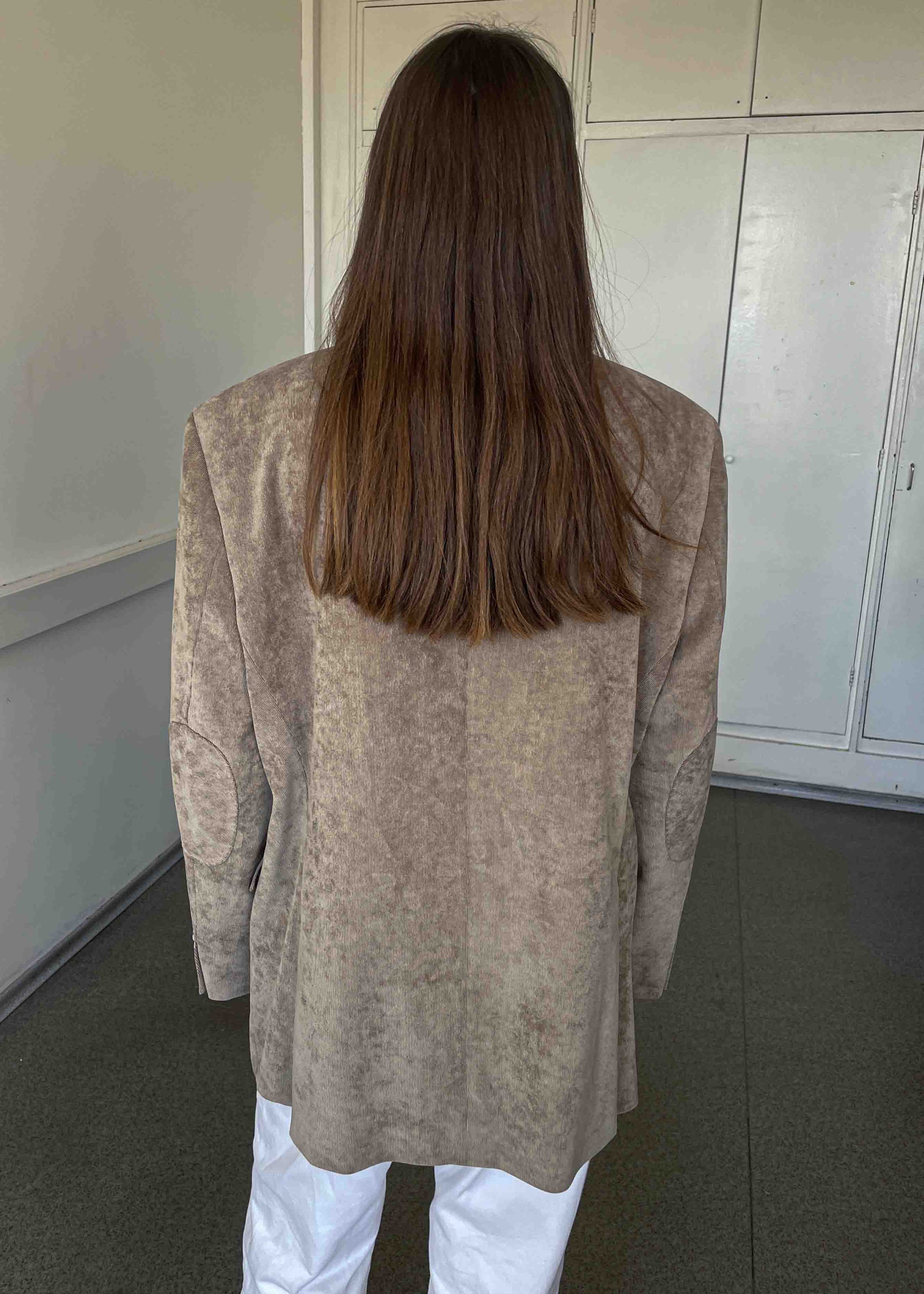 Vintage Brown Oversized Corduroy Blazer
