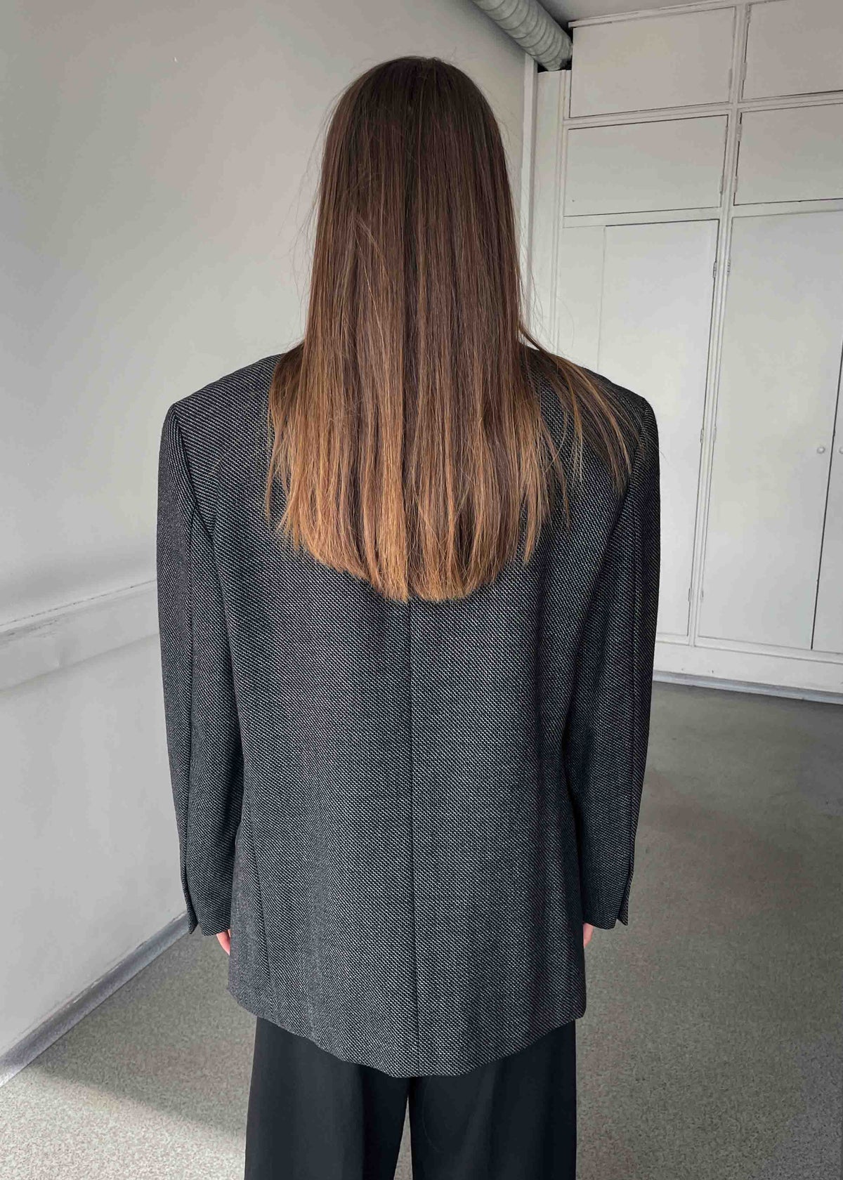 Vintage Grey Oversized Blazer