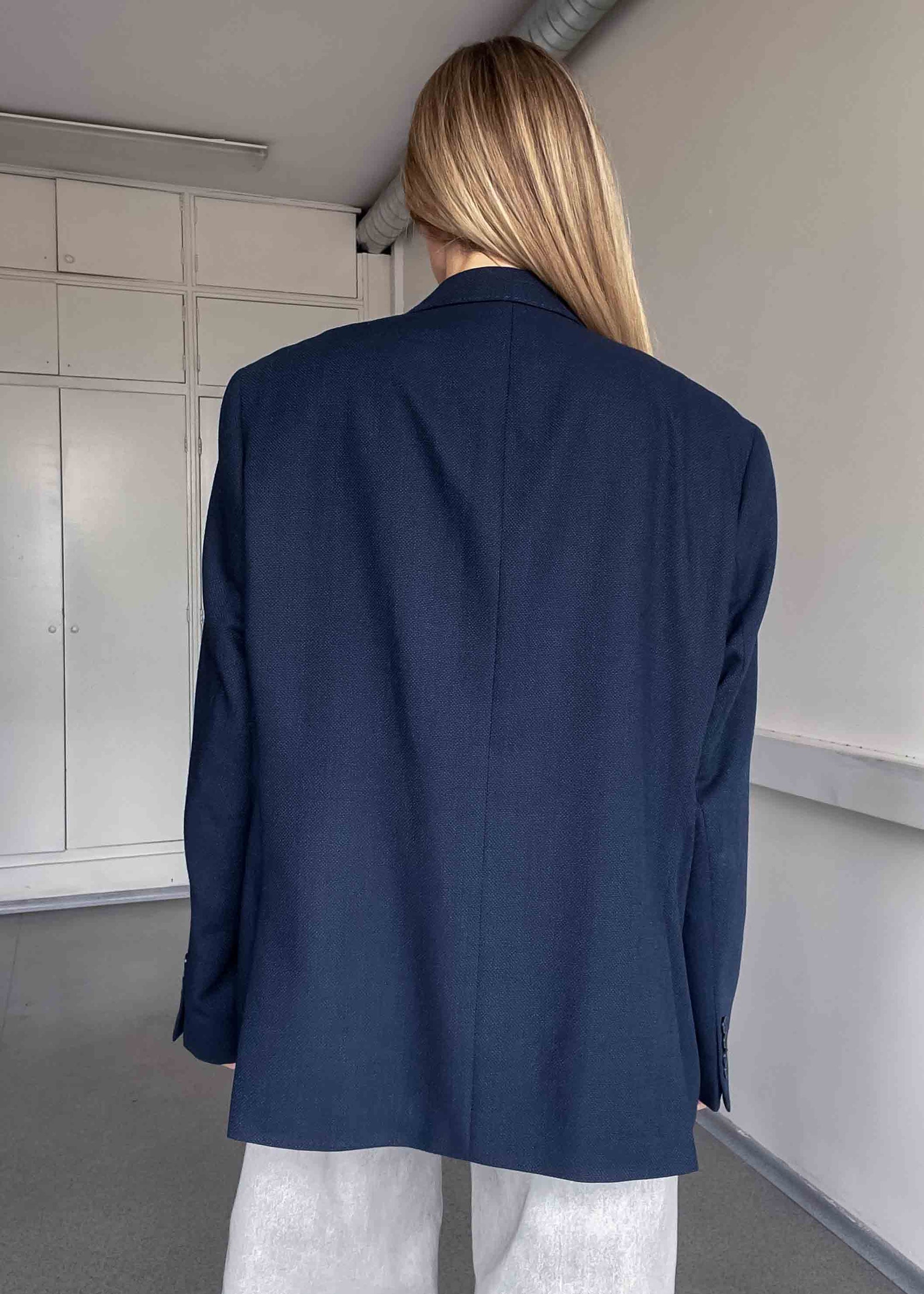 Vintage Blue Oversized Blazer