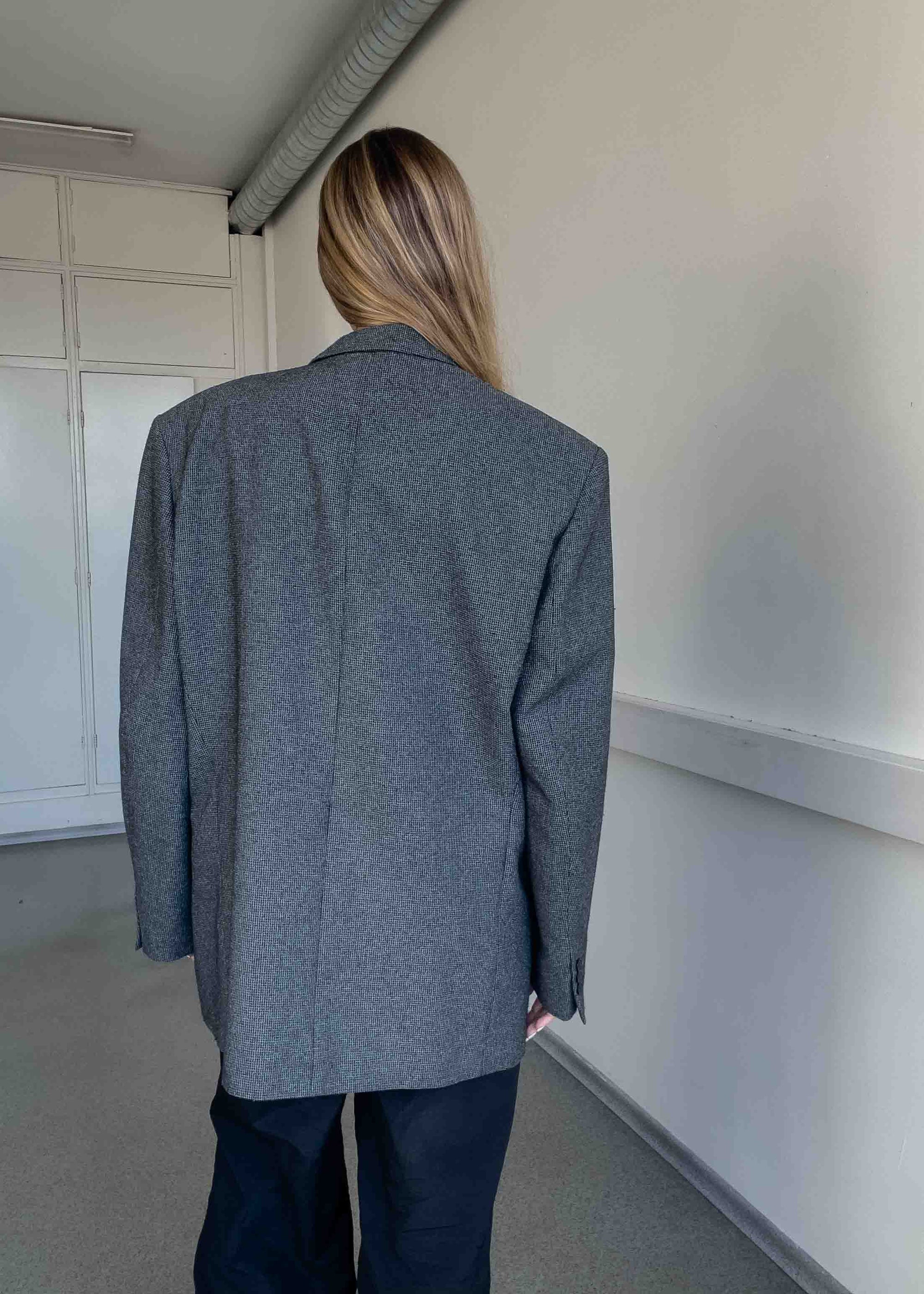 Vintage Grey Oversized Blazer
