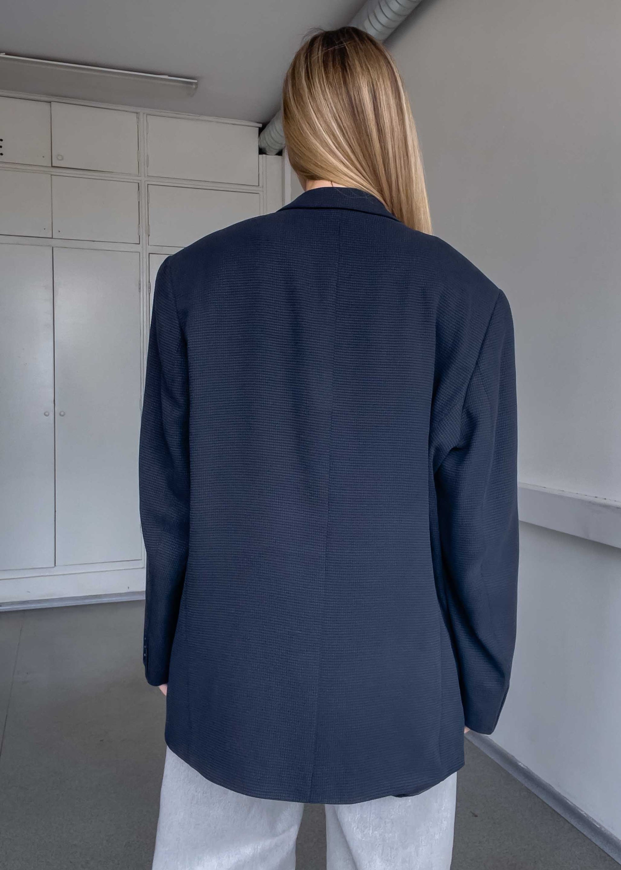Vintage Blue Oversized Blazer