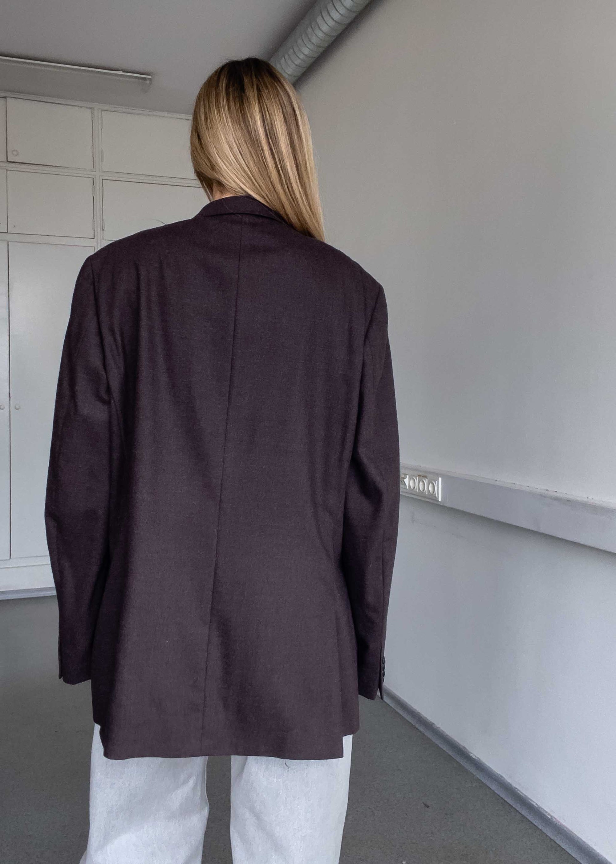 Vintage Brown Oversized Blazer