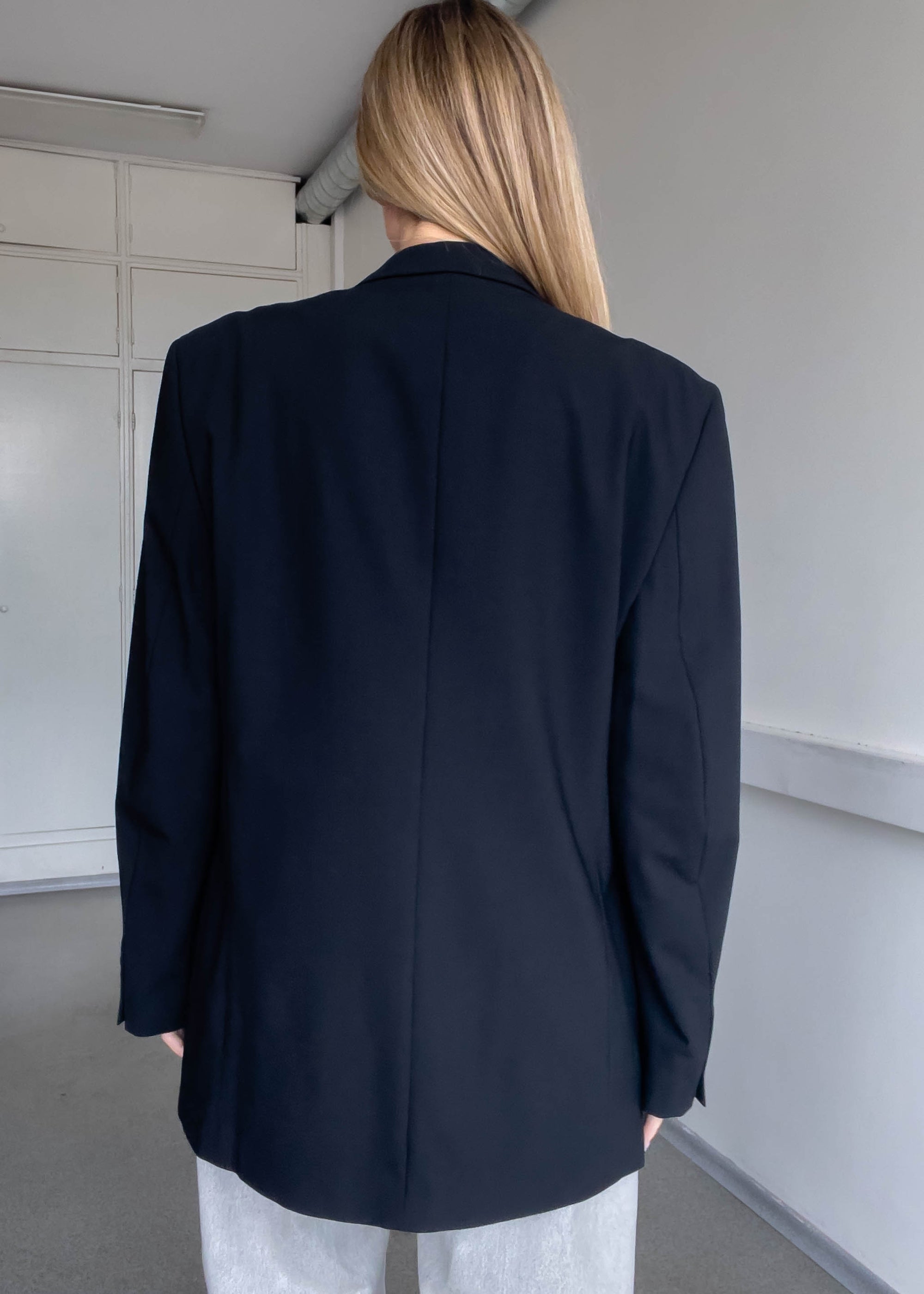 Vintage Black Oversized Blazer