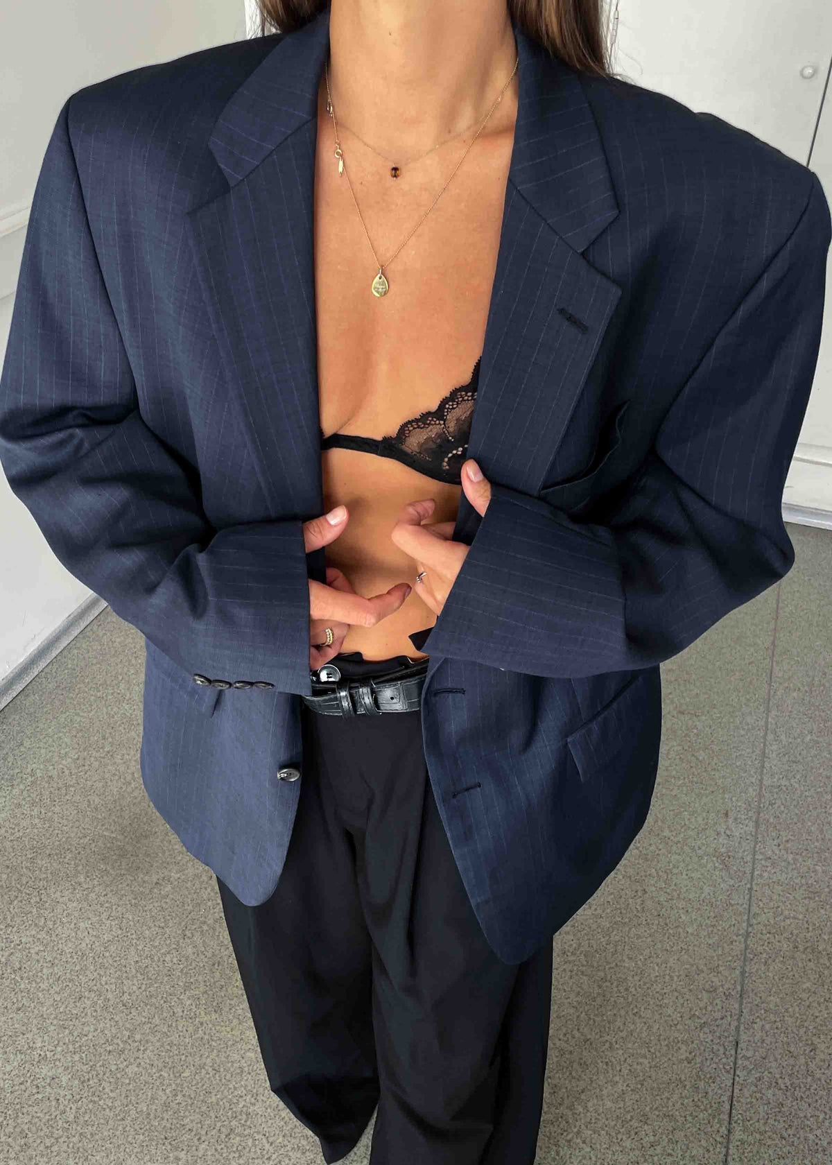 Vintage Blue Oversized Blazer by CHAPS by RALPH LAUREN