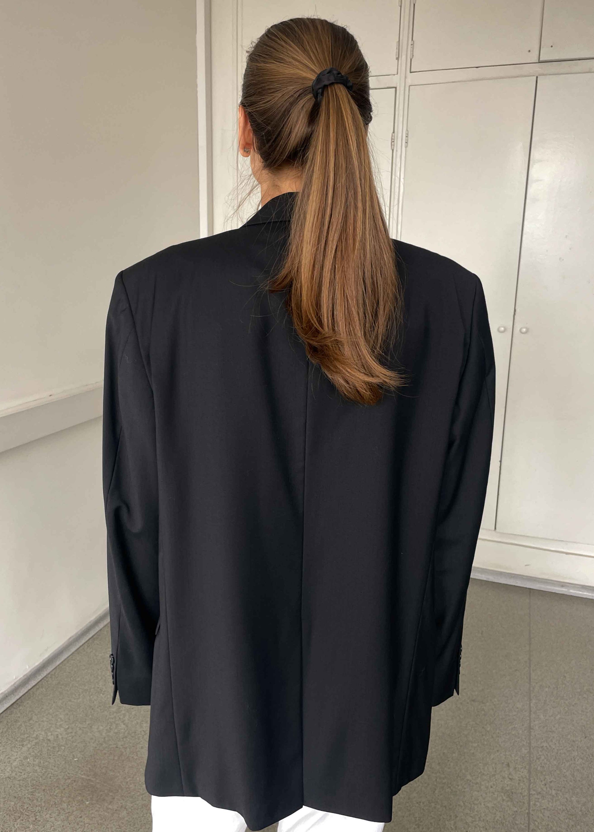 Vintage Black Oversized Blazer