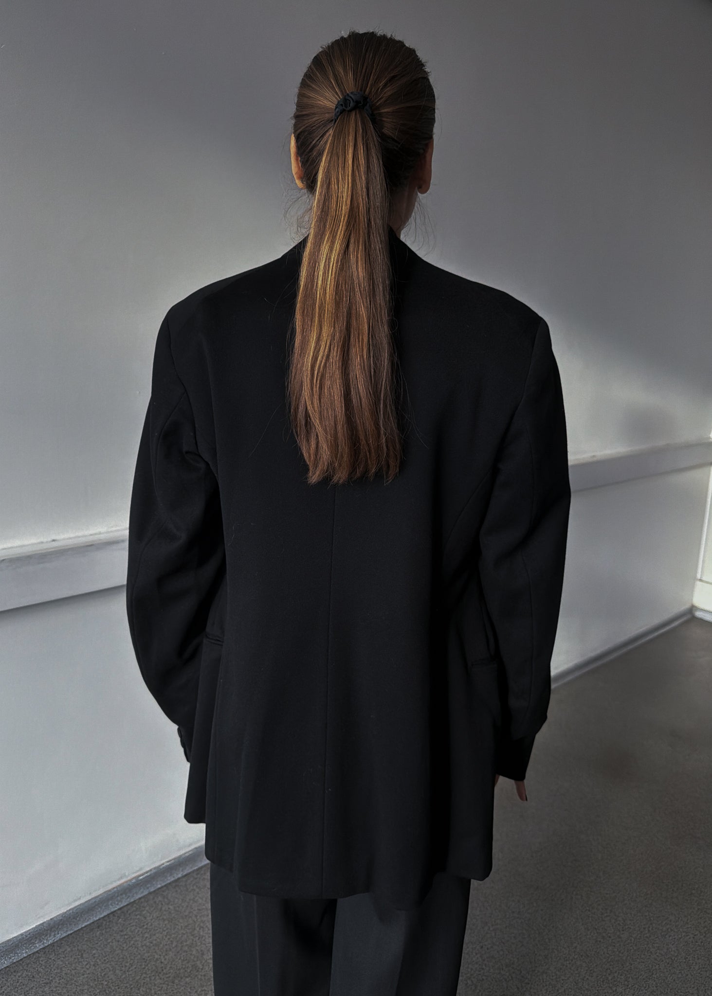 Vintage Black Heavyweight Oversized Festive Blazer