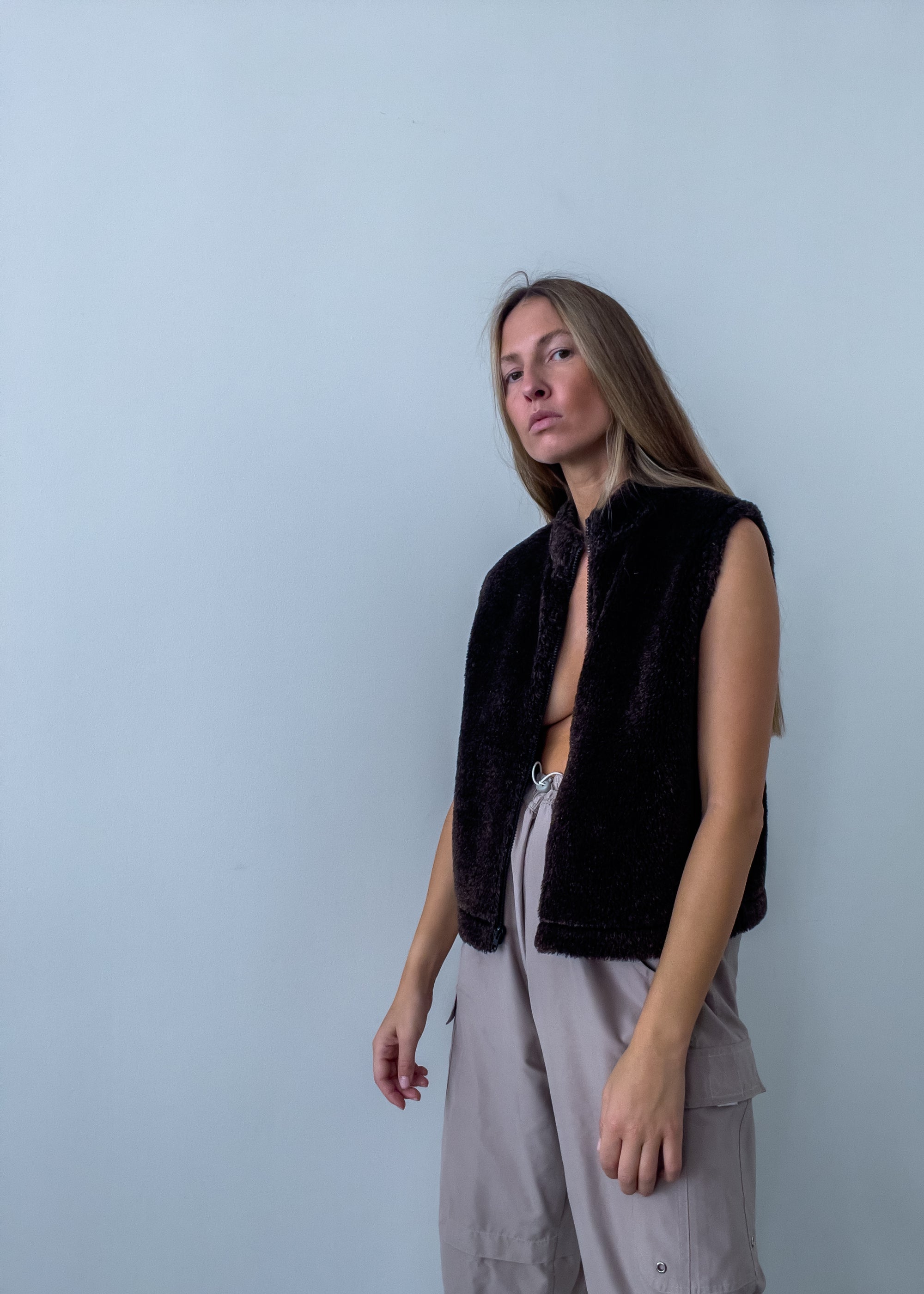 Vintage Brown Soft Vest