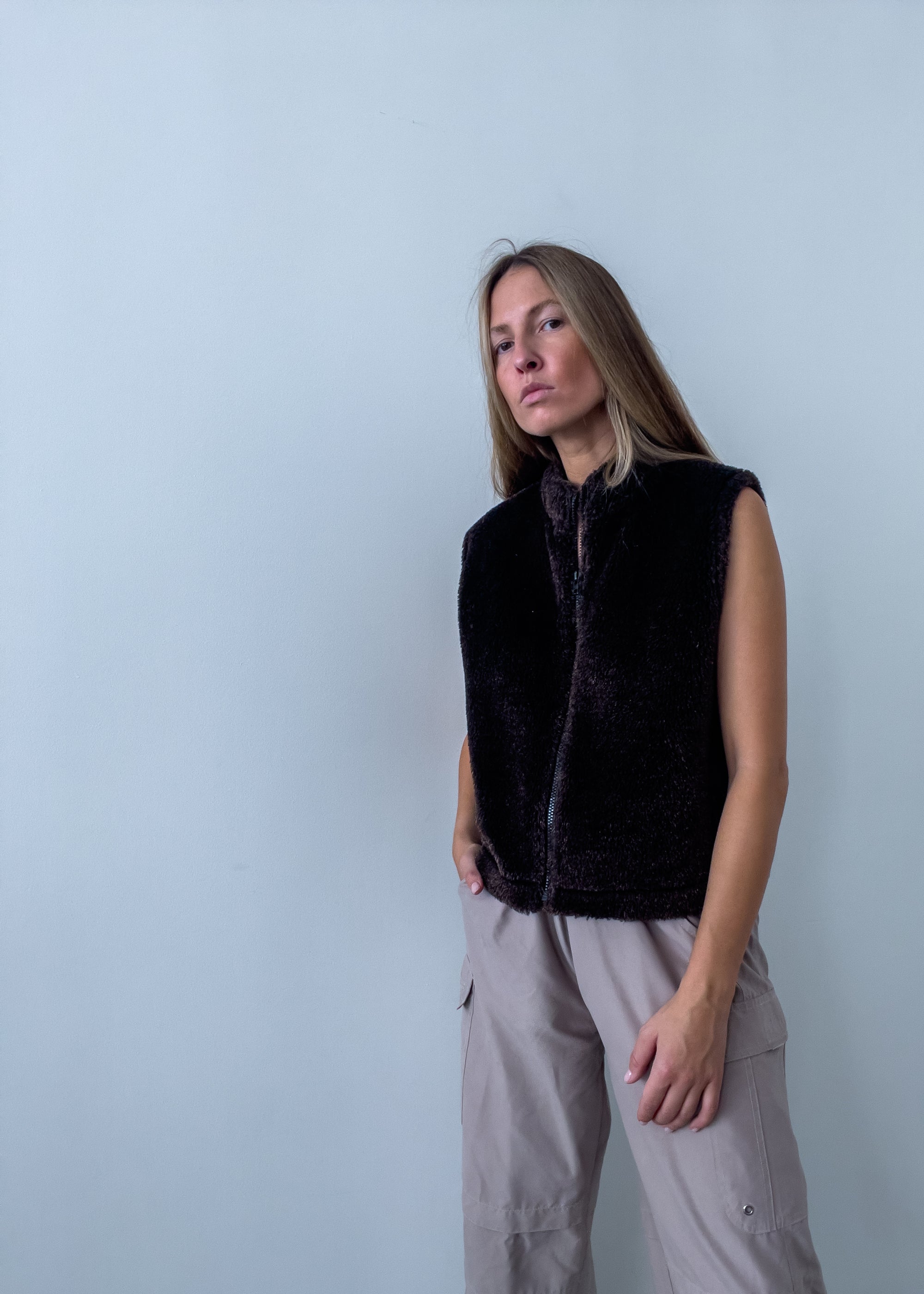 Vintage Brown Soft Vest
