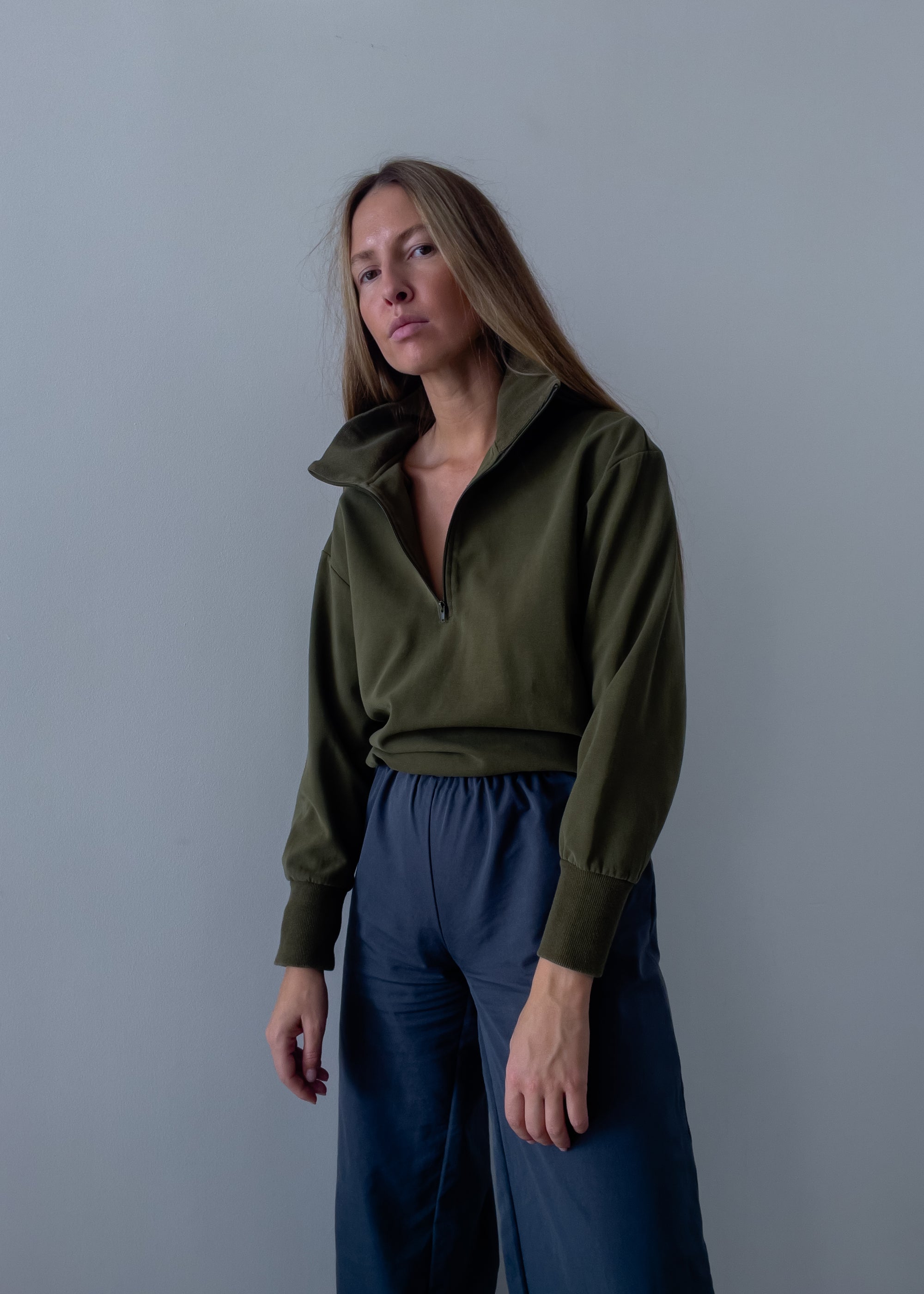 Vintage Green Oversized Sweatshirt