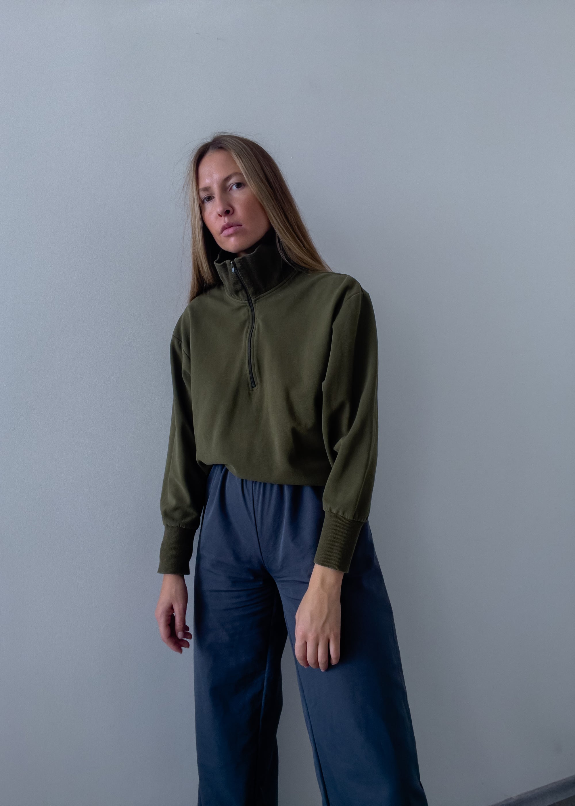 Vintage Green Oversized Sweatshirt