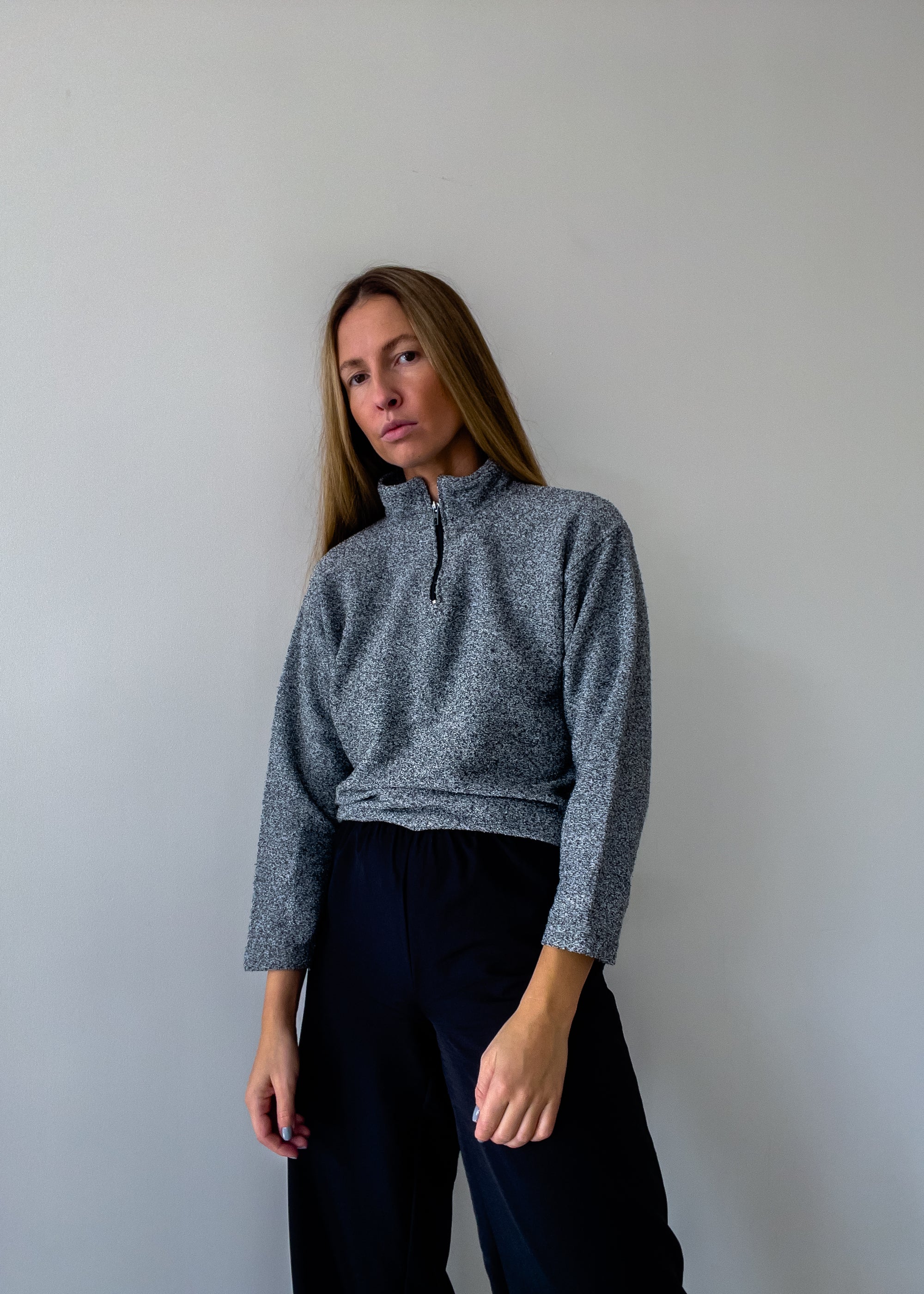 Vintage Grey Oversized Sweatshirt