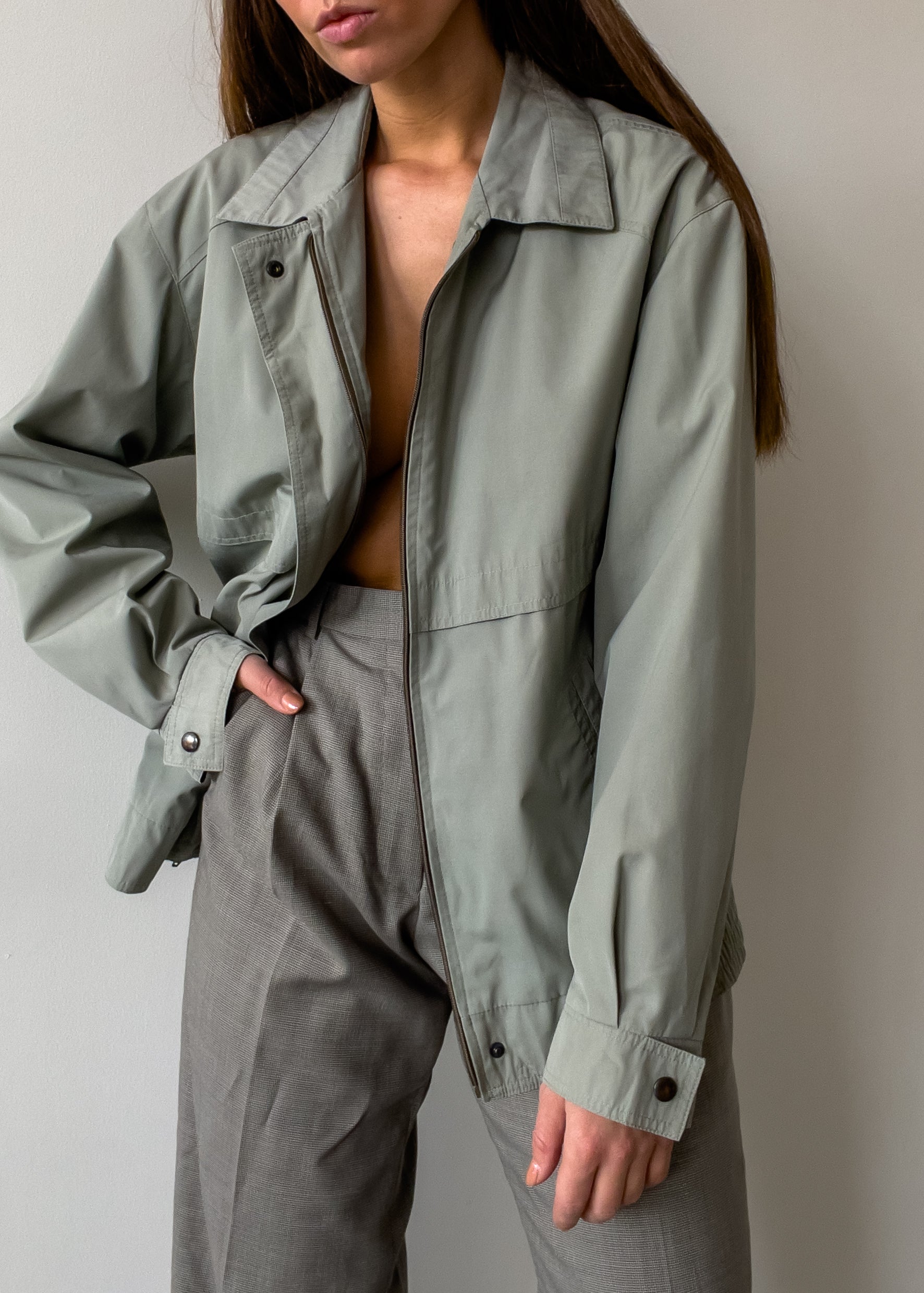 Vintage Grey Oversized Jacket