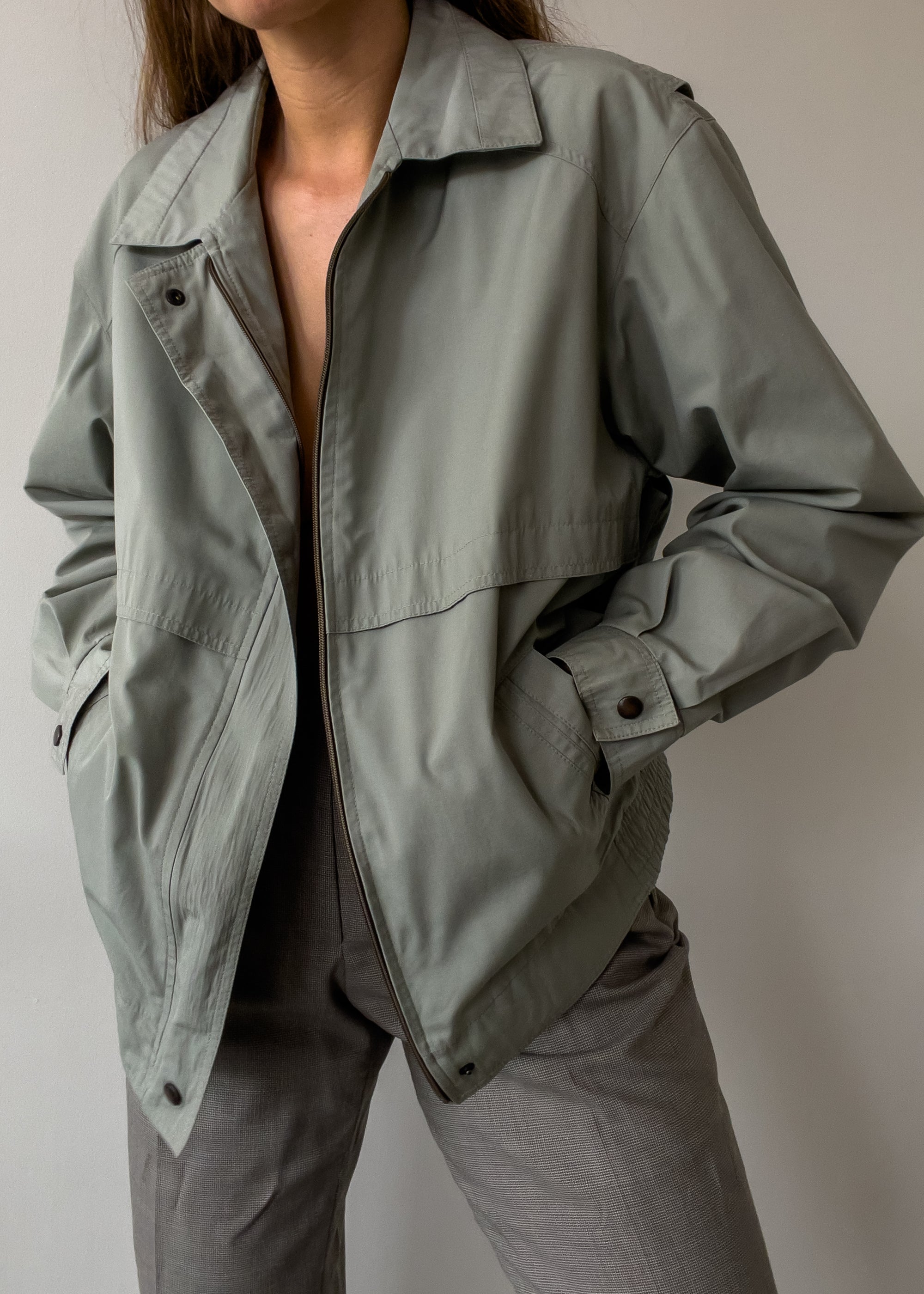 Vintage Grey Oversized Jacket