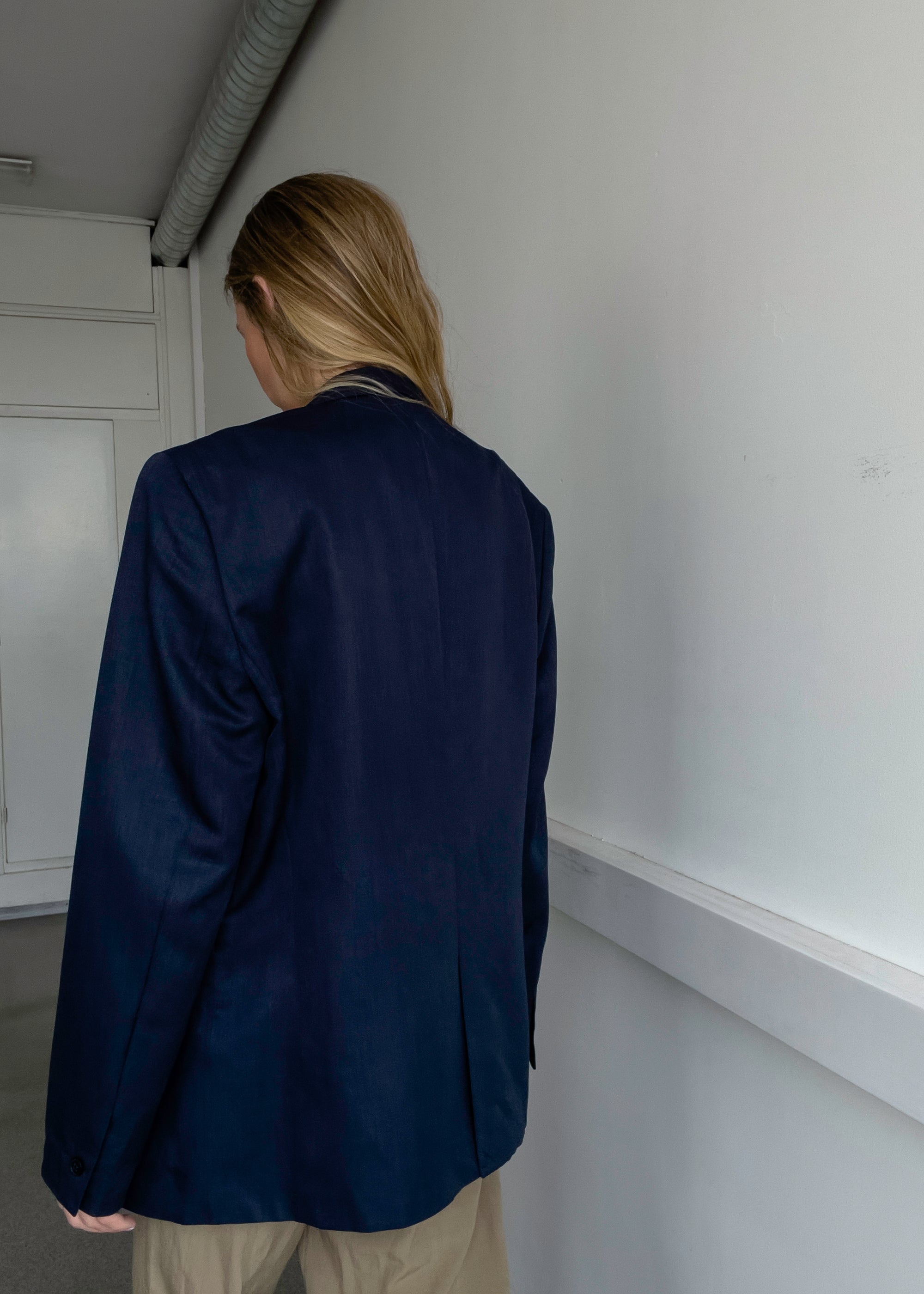 Vintage Blue Oversized Blazer