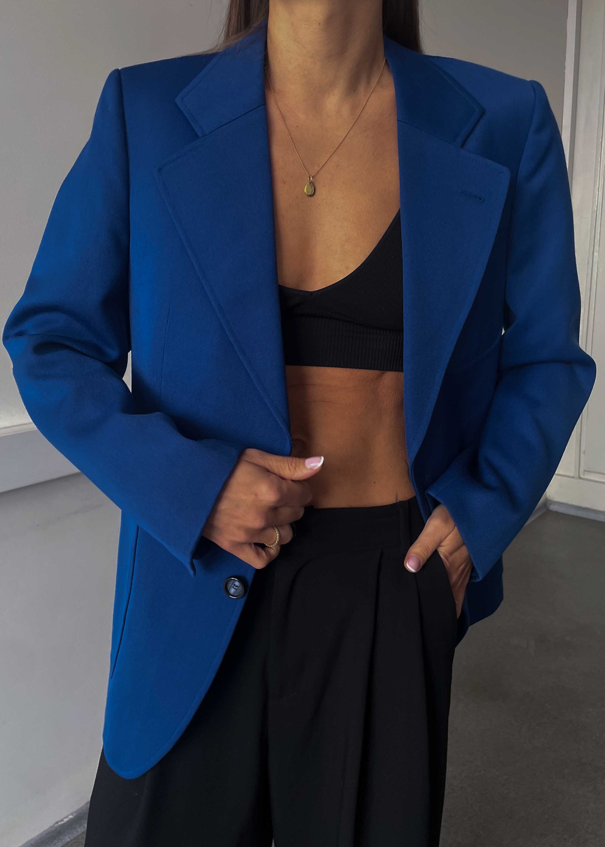 Vintage Indigo Blue Smaller Fit Blazer