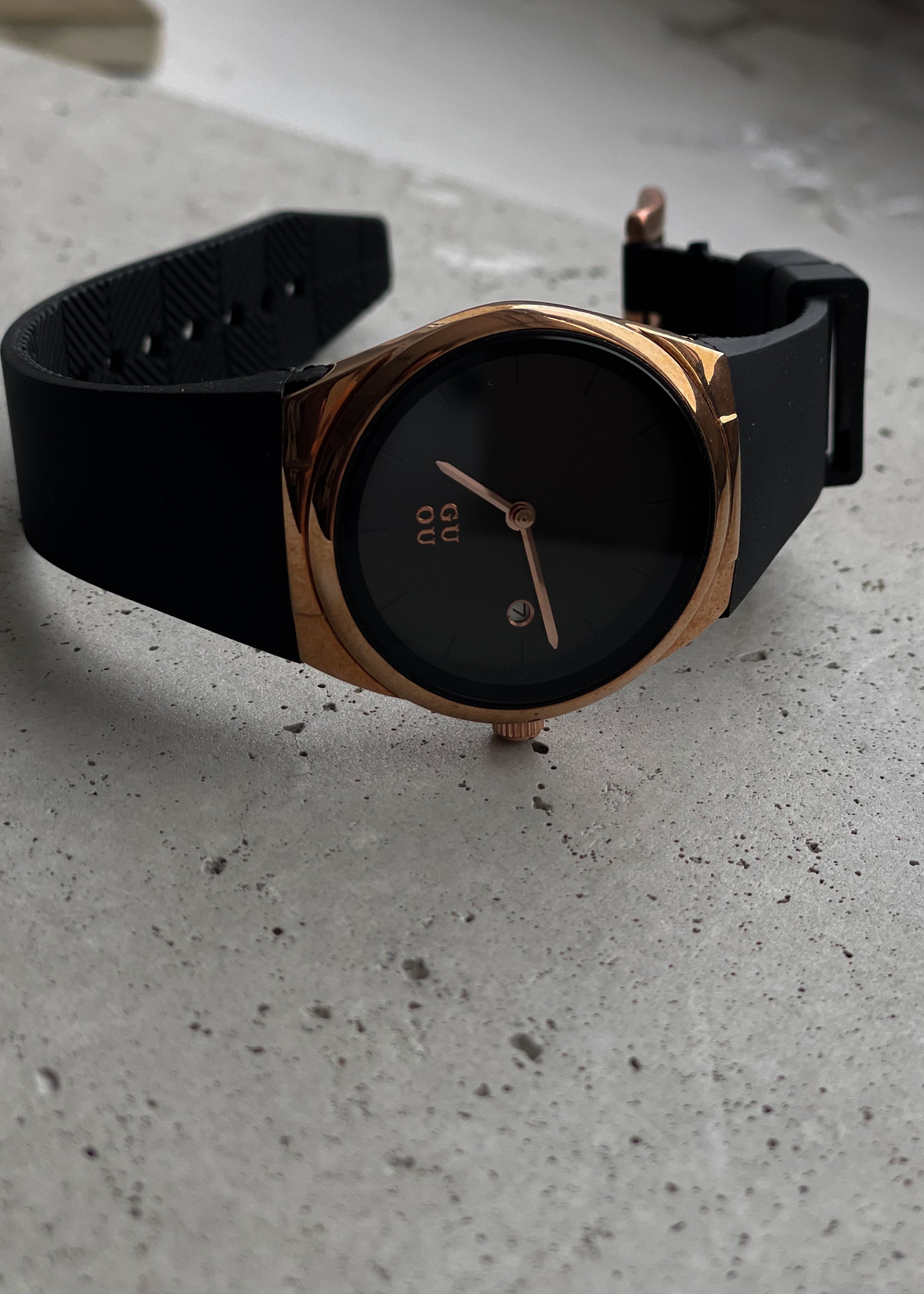 Black Water Resistant Elegant Watch
