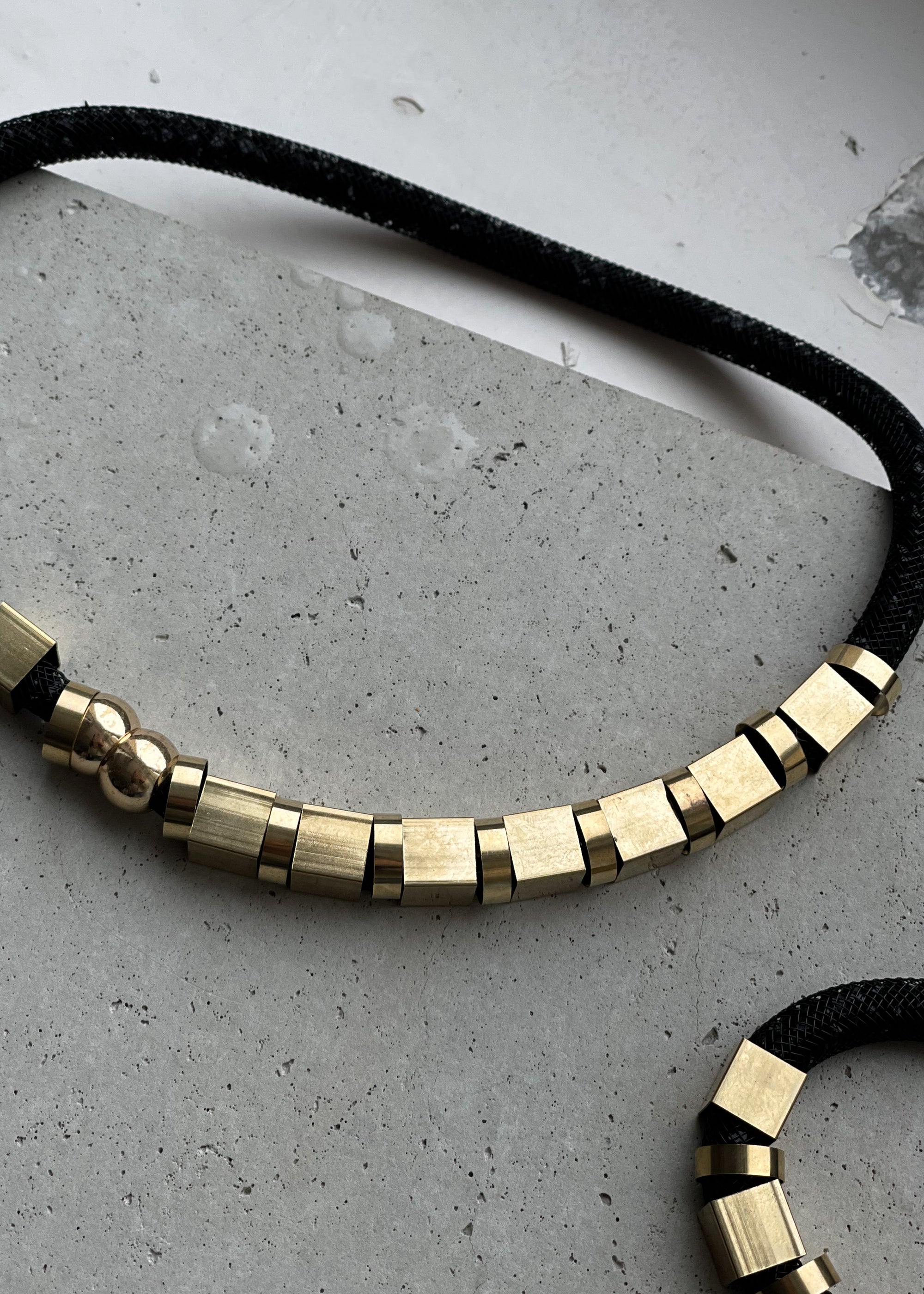 Black Necklace & Bracelet Set